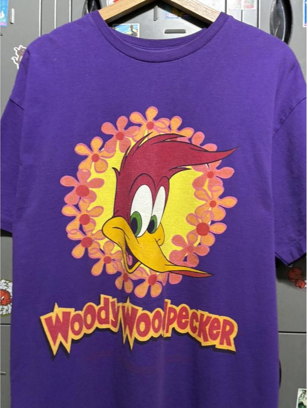 90s vintage WOODY WOODPECKER cartoon graphic tee 22.5x34